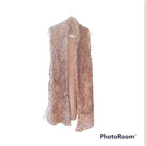 Great northwest indigo faux fur vest